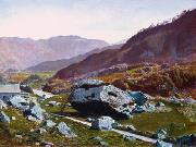 Bowder Stone, Borrowdale Atkinson Grimshaw